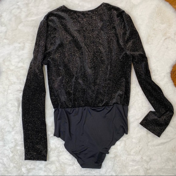 Altar'd State Black and Gold Bodysuit - Picture 3 of 8